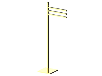 VITA DUE 35317 - Swivel standing towel rack by Rubinetterie Frattini - view 3